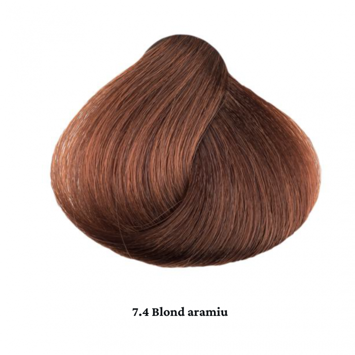 Vopsea de par permanenta profesionala - nuanta  7.4 Blond aramiu 60ml   mix 1+2 [2]
