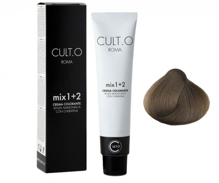 Vopsea de par permanenta profesionala - nuanta 8.0  blond deschis intens (Natural intens) 60 ml   mix 1:2 [1]