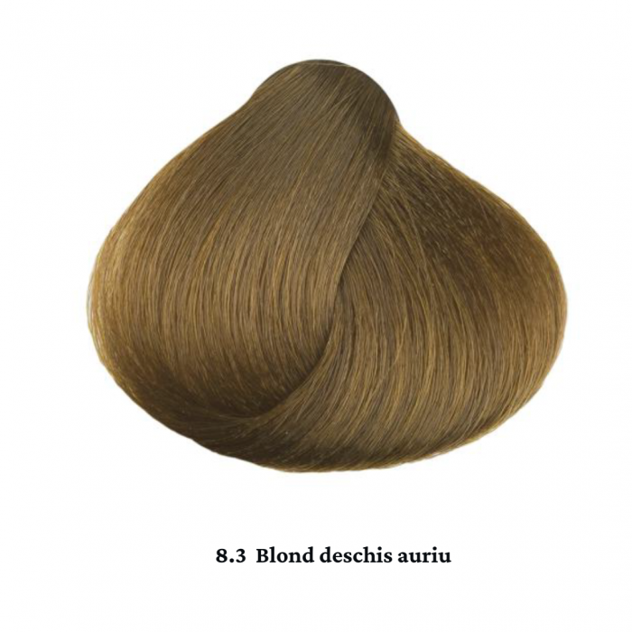 Vopsea de par permanenta profesionala - nuanta  8.3 blond deschis auriu (Cenusiu&Auriu)    60ml   mix 1+2 [2]