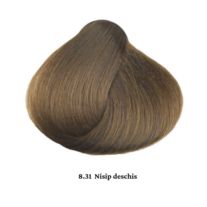 Vopsea de par permanenta profesionala - nuanta  8.31 nisip deschis  (Cenusiu&Auriu)    60ml   mix 1+2 [2]