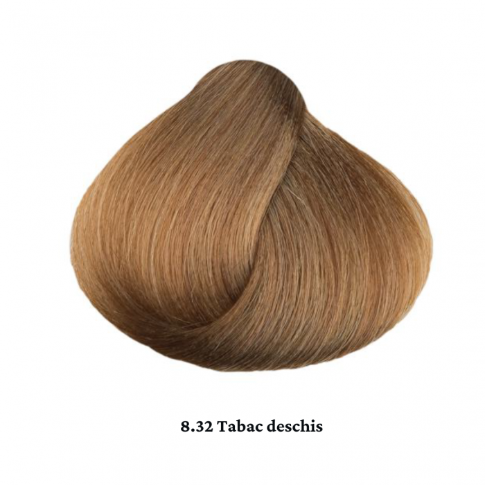 Vopsea de par permanenta profesionala - nuanta  8.32  Tabac deschis ( Mediteraneene )  60ml   mix 1+2 [2]