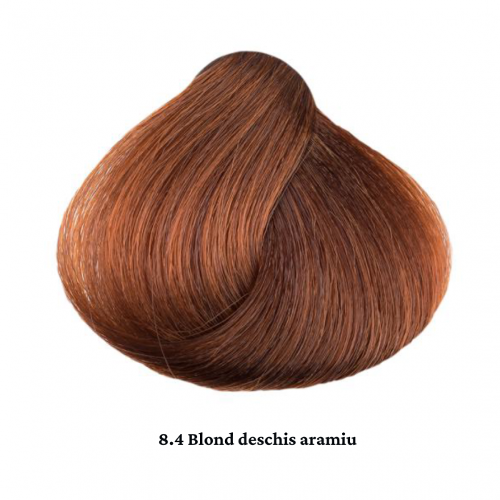 Vopsea de par permanenta profesionala - nuanta  8.4 Blond deschis aramiu 60ml   mix 1+2 [2]