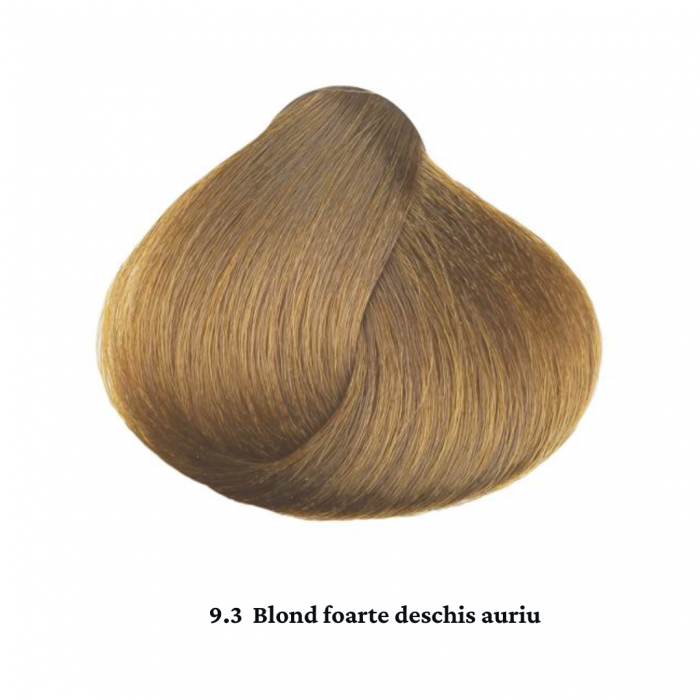 Vopsea de par permanenta profesionala - nuanta  9.3 blond foarte deschis auriu (Cenusiu&Auriu)    60ml   mix 1+2 [2]