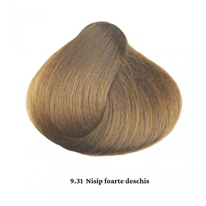 Vopsea de par permanenta profesionala - nuanta  9.31 nisip foarte deschis  (Cenusiu&Auriu)    60ml   mix 1+2 [2]