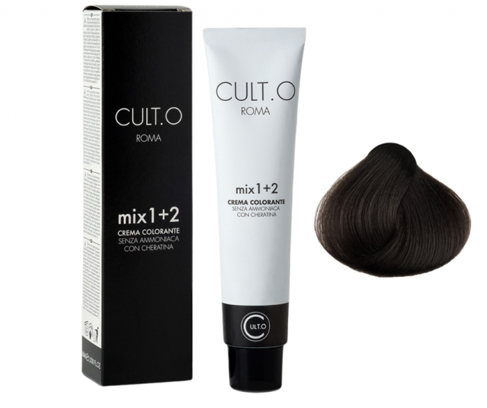 Vopsea de par permanenta professional - nuanta 4.0  castaniu intens (Natural intens) 60 ml   mix 1:2 [1]