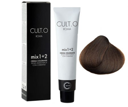 Produse pentru colorarea (vopsirea) parului - Vopsea de par permanenta profesionala - nuanta  6.34 Stafida  60ml   mix 1+2