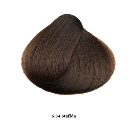 Vopsea de par permanenta profesionala - nuanta  6.34 Stafida  60ml   mix 1+2 [1]