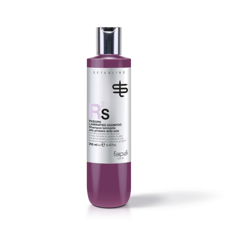 Tratament pentru reconstructia parului LINIA REBORN SETA&LINO - Samponul de laminare cu proteine de matase R2S de intretinere a reconstructiei parului Reborn Seta&Lino