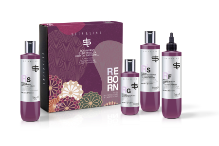 Tratament pentru reconstructia parului LINIA REBORN SETA&LINO - Setul de reconstructie & intretinere a reconstructiei parului Reborn Seta & Lino