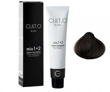 Produse pentru par linia Cult.O - Vopsea de par permanenta profesionala - nuanta 3 castaniu inchis  60 ml  mix 1:2