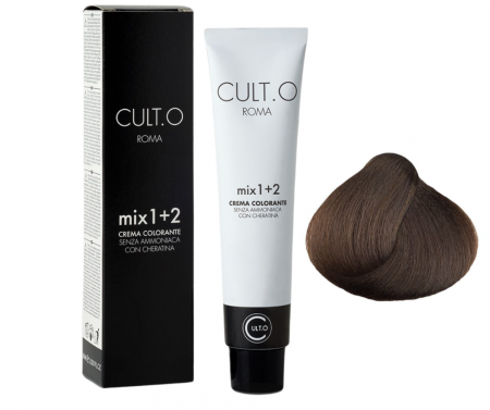 Produse pentru par linia Cult.O - Vopsea de par permanenta profesionala - nuanta  5.032 Ciocolatiu mediu ( Mediteraneene )  60ml   mix 1+2