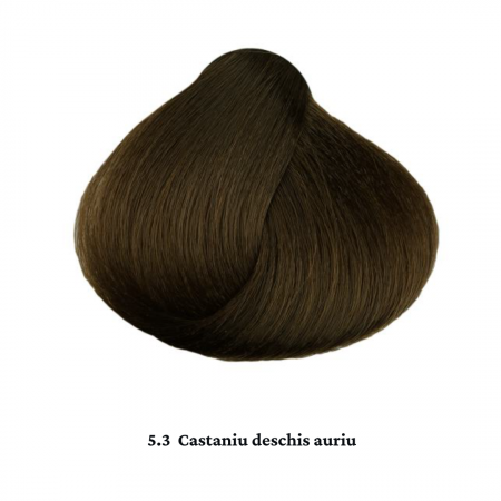 Vopsea de par permanenta profesionala - nuanta  5.3 castaniu deschis auriu (Cenusiu&Auriu)    60ml   mix 1+2 [1]