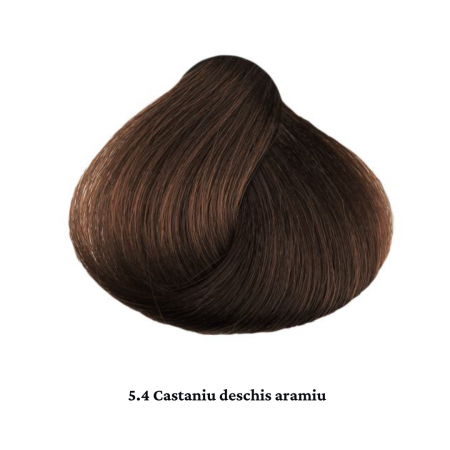 Vopsea de par permanenta profesionala - nuanta  5.4 castaniu deschis aramiu  60ml   mix 1+2 [1]