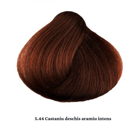 Vopsea de par permanenta profesionala - nuanta  5.44 castaniu deschis aramiu intens ( Aramiu&Rosu&Violet)  60ml   mix 1+2 [1]
