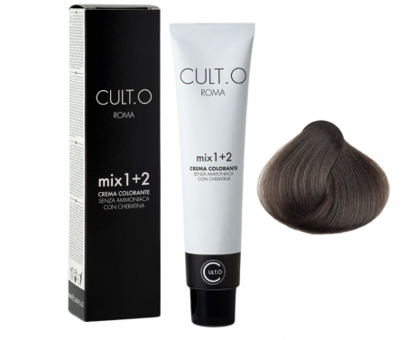 Produse pentru par linia Cult.O - Vopsea de par permanenta profesionala - nuanta 6.0  blond inchis intens (Natural intens) 60 ml   mix 1:2