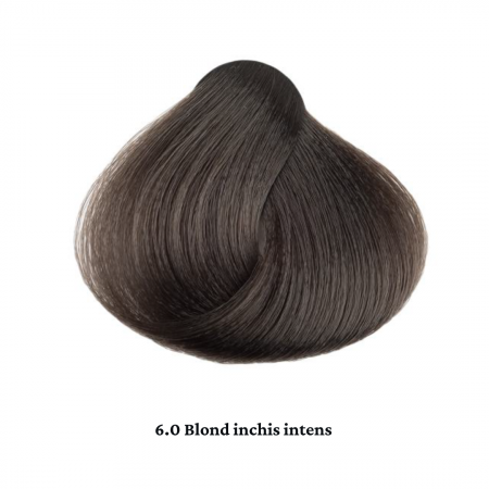 Vopsea de par permanenta profesionala - nuanta 6.0  blond inchis intens (Natural intens) 60 ml   mix 1:2 [1]