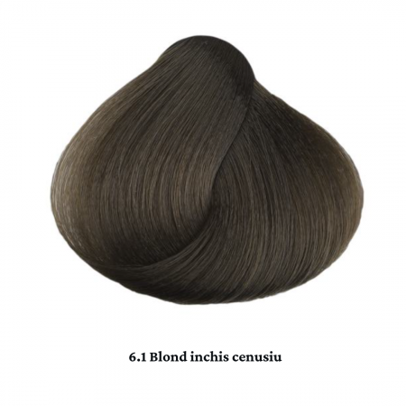 Vopsea de par permanenta profesionala - nuanta  6.1 blond inchis cenusiu (Cenusiu&Auriu)    60ml   mix 1+2 [1]