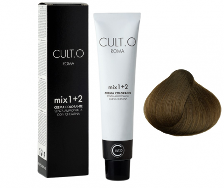 Produse pentru par linia Cult.O - Vopsea de par permanenta profesionala - nuanta  6.3 blond inchis auriu (Cenusiu&Auriu)    60ml   mix 1+2