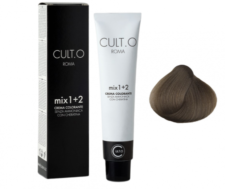 Produse pentru par linia Cult.O - Vopsea de par permanenta profesionala - nuanta 6 blond inchis  60 ml   mix 1:2