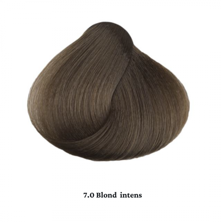 Vopsea de par permanenta profesionala - nuanta 7.0  blond intens (Natural intens) 60 ml   mix 1:2 [1]