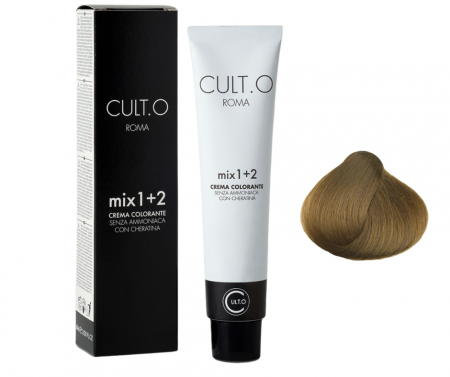 Produse pentru par linia Cult.O - Vopsea de par permanenta profesionala - nuanta  8.3 blond deschis auriu (Cenusiu&Auriu)    60ml   mix 1+2