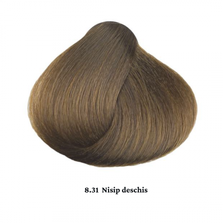 Vopsea de par permanenta profesionala - nuanta  8.31 nisip deschis  (Cenusiu&Auriu)    60ml   mix 1+2 [1]