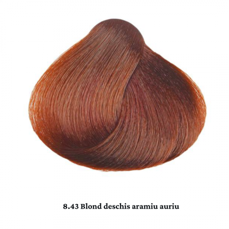Vopsea de par permanenta profesionala - nuanta  8.43 Blond deschis aramiu auriu 60ml   mix 1+2 [1]