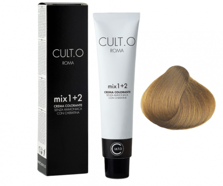 Produse pentru par linia Cult.O - Vopsea de par permanenta profesionala - nuanta  9.3 blond foarte deschis auriu (Cenusiu&Auriu)    60ml   mix 1+2