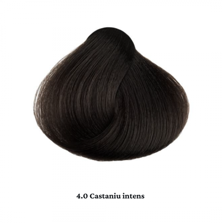 Vopsea de par permanenta professional - nuanta 4.0  castaniu intens (Natural intens) 60 ml   mix 1:2 [1]