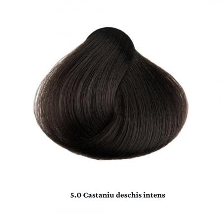 Vopsea de par permanenta profesionala - nuanta 5.0  castaniu deschis intens (Natural intens) 60 ml   mix 1:2 [1]