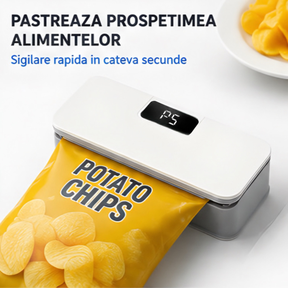 Aparat electric de sigilat pungi FAMIFY cu ecran LED și USB-C [7]
