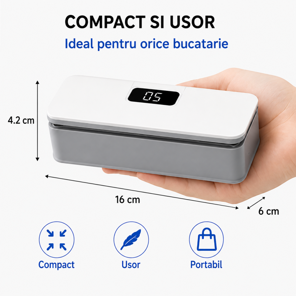 Aparat electric de sigilat pungi FAMIFY cu ecran LED și USB-C [12]