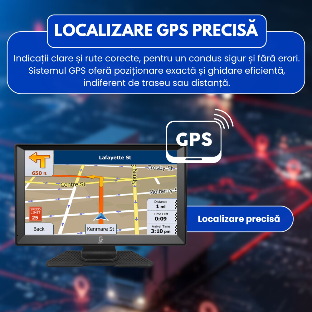 GPS Auto 9 Inch X90 – Hartă Europa, Actualizări Gratis, Ghidare Vocală, Camioane & Autoturisme [4]