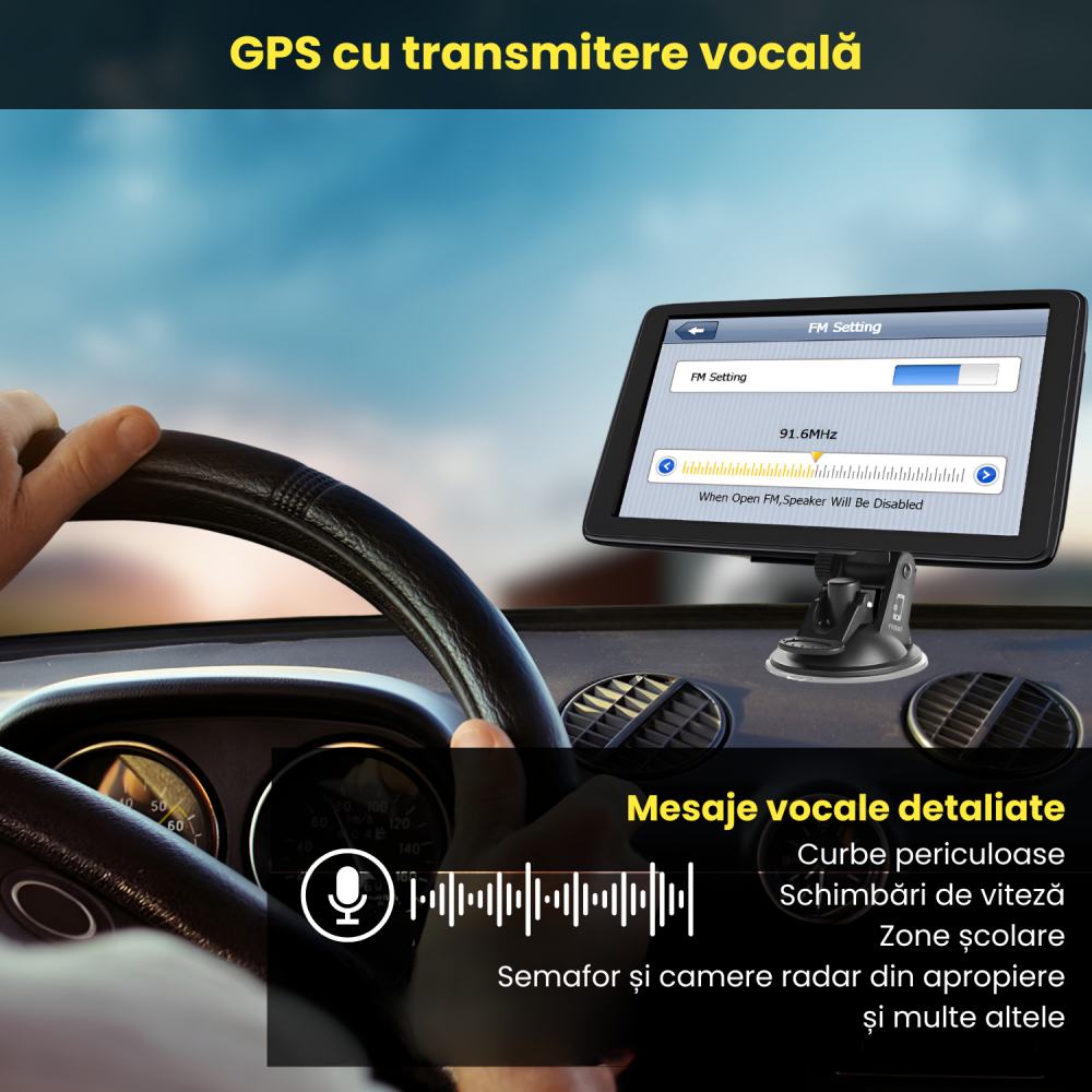 GPS Auto 9 Inch X90 – Hartă Europa, Actualizări Gratis, Ghidare Vocală, Camioane & Autoturisme [4]