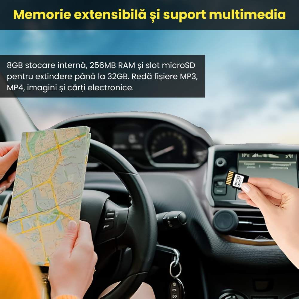 GPS Auto 9 Inch X90 – Hartă Europa, Actualizări Gratis, Ghidare Vocală, Camioane & Autoturisme [6]