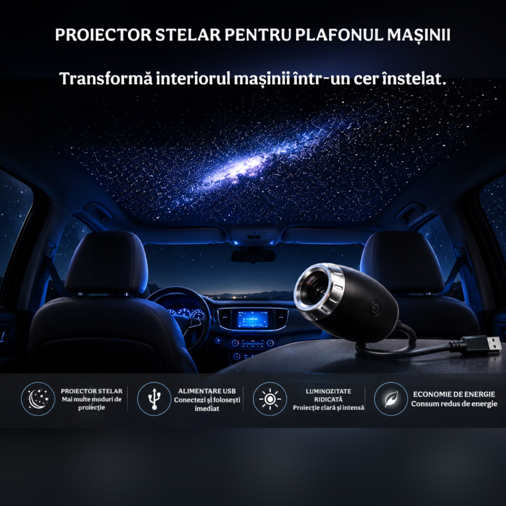 Proiector USB Calea Lactee cu braț flexibil 360° [4]