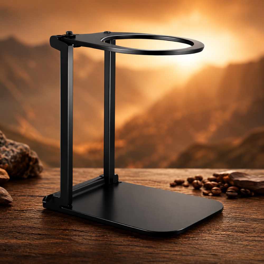 Stand portabil pentru espressor portabil FAMIFY, suport detașabil din inox 304, compact, stabil, negru [6]