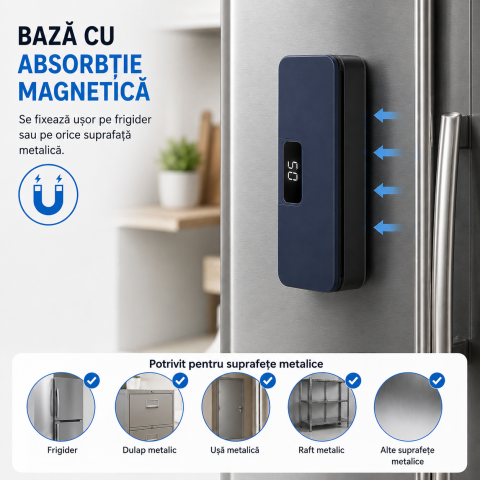 Aparat electric de sigilat pungi FAMIFY cu ecran LED și USB-C Bleumarin-Negru [5]