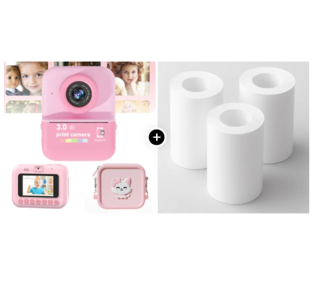 Camera Polaroid Roz + 3 set role [0]