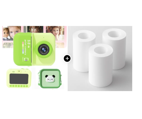 Camera Polaroid Verde + 3 set role [0]