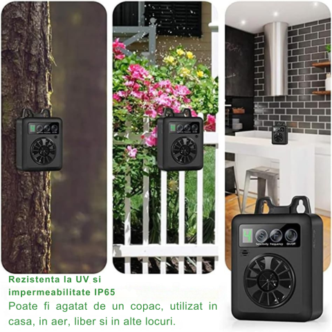 Dispozitiv Dresaj & Anti-Lătrat Câini cu Ultrasunete – Reîncărcabil USB, 4 Niveluri, Interior/Exterior, Negru [5]