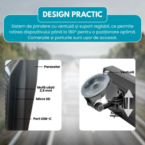 GPS Auto 7 Inch X30 – Hartă Europa, Actualizări Gratis, Ghidare Vocală, Camioane & Autoturisme [3]