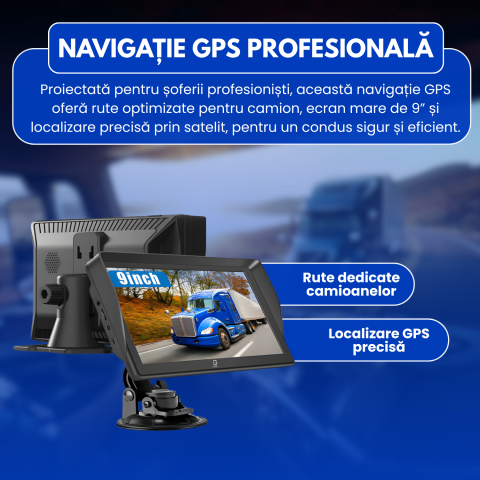 GPS Auto 9 Inch X90 – Hartă Europa, Actualizări Gratis, Ghidare Vocală, Camioane & Autoturisme [1]