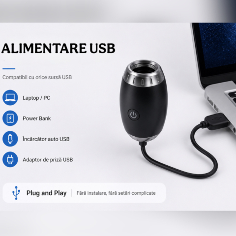 Proiector USB Calea Lactee cu braț flexibil 360° [6]