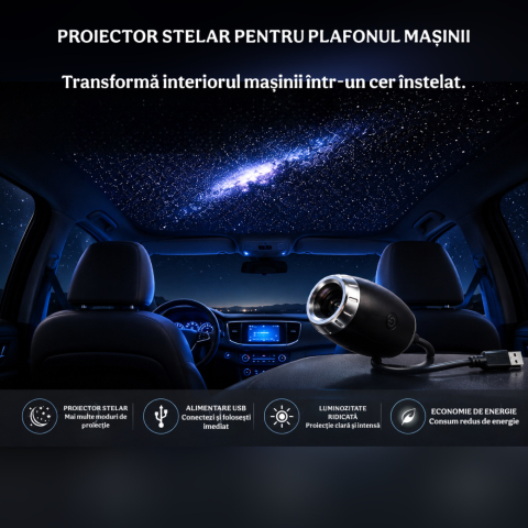 Proiector USB Calea Lactee cu braț flexibil 360° [3]