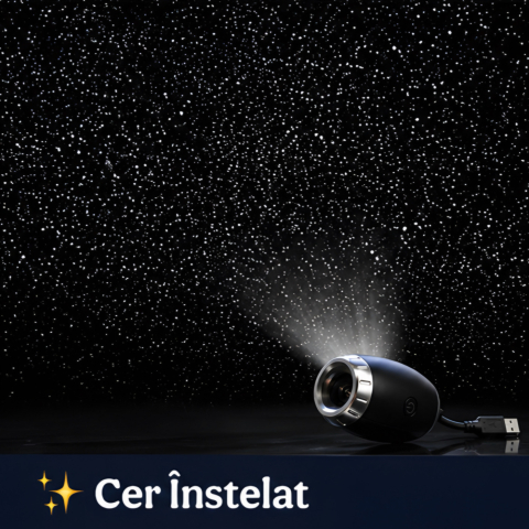 Proiector USB cu cer înstelat și braț flexibil 360° [5]