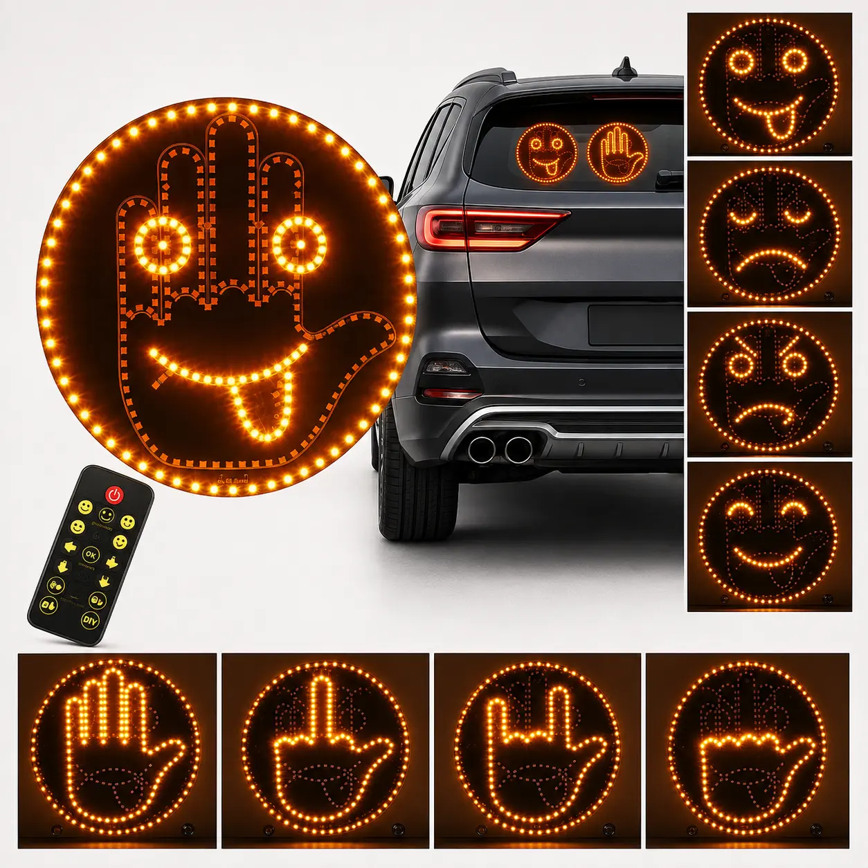 Semnalizator LED Auto cu Gesturi și Telecomandă [1]