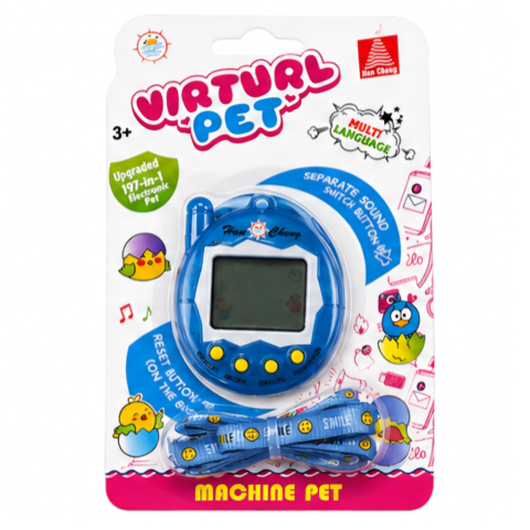 Jocuri interactive - tamagotchi-virtual-pet-albastru-197-jocuri-animal-virtual-interactiv
