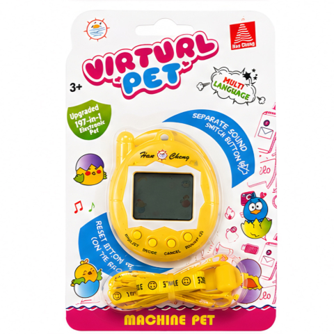 Jocuri interactive - tamagotchi-virtual-pet-galben-197-jocuri-animal-virtual-interactiv