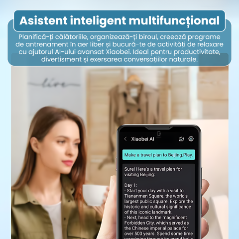Traducător Inteligent Famify – 139 Limbi, Traducere de Grup până la 500 Participanți, Negru [3]